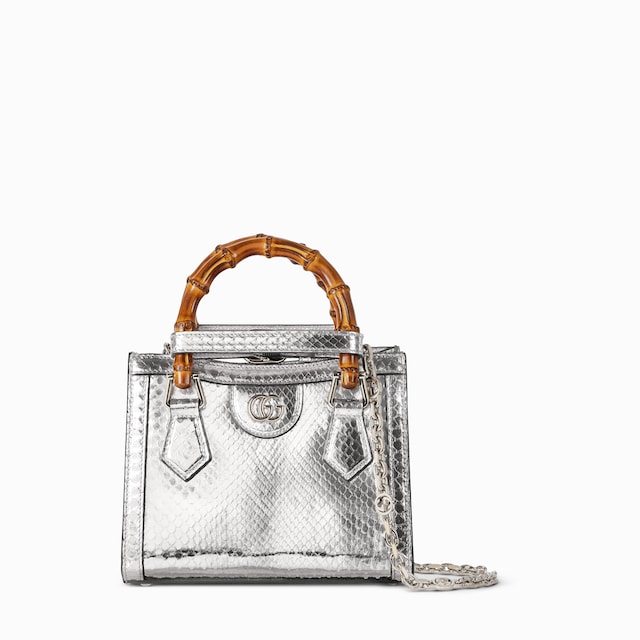 Gucci Diana python small tote bag