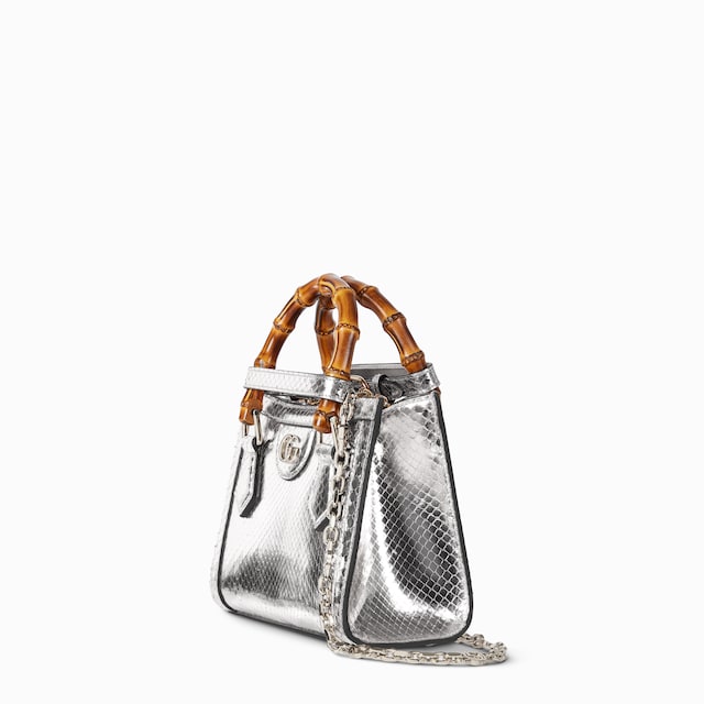 Gucci Diana python small tote bag