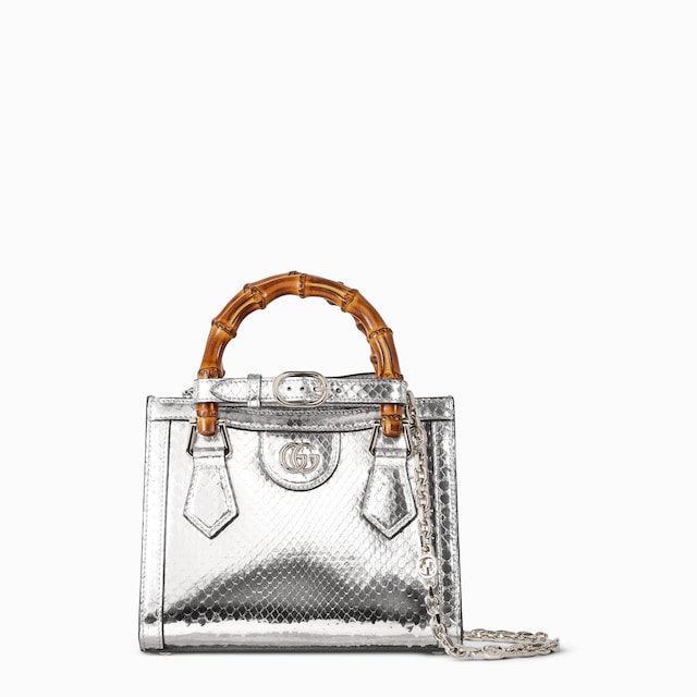 Gucci Diana python small tote bag