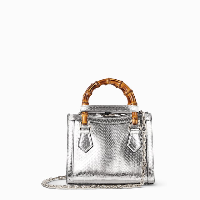 Gucci Diana python small tote bag