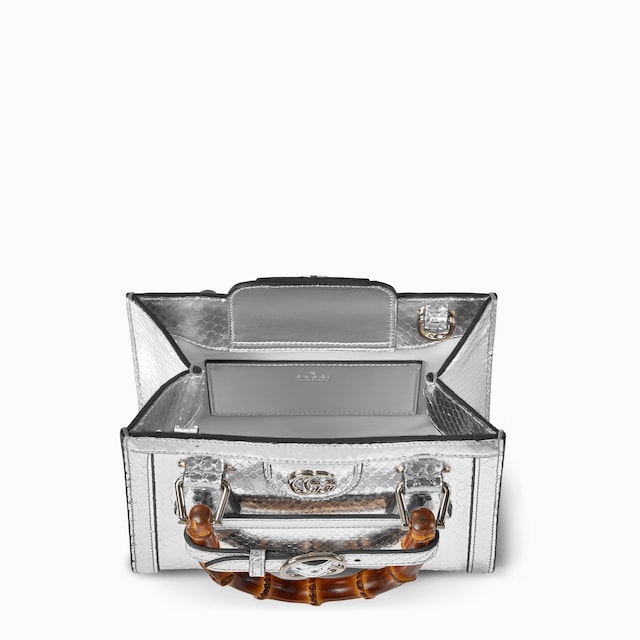 Gucci Diana python small tote bag