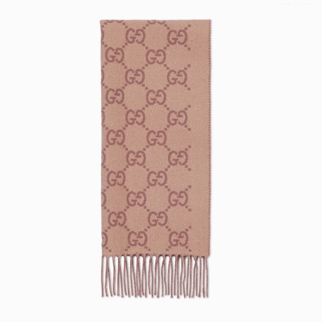 GG cashmere lamé shawl