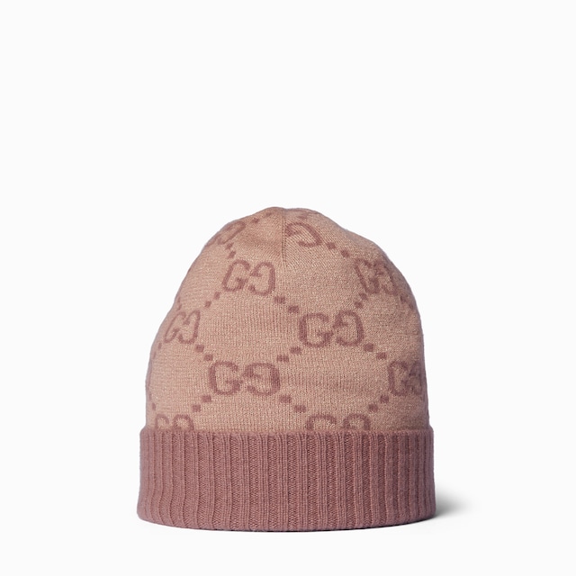 GG cashmere lamé hat