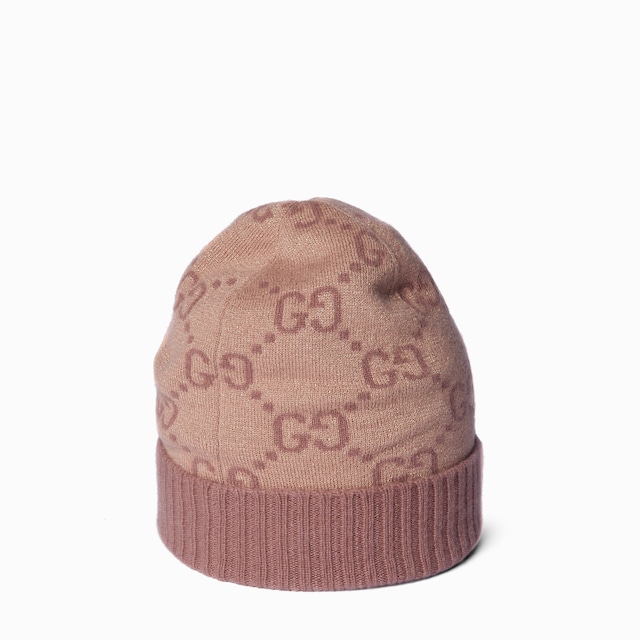 GG cashmere lamé hat