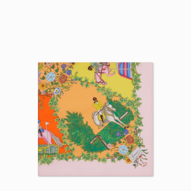 Printed cotton pocket square