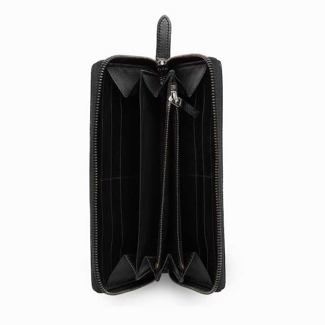 GG Emblem zip around wallet