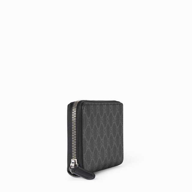 GG Emblem zip around wallet