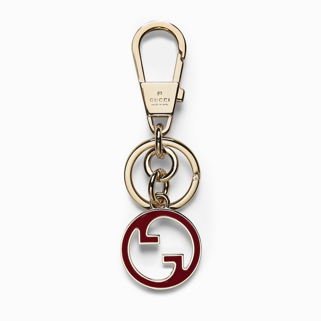 Keychain with hook closure in black Supreme canvas | GUCCI® US