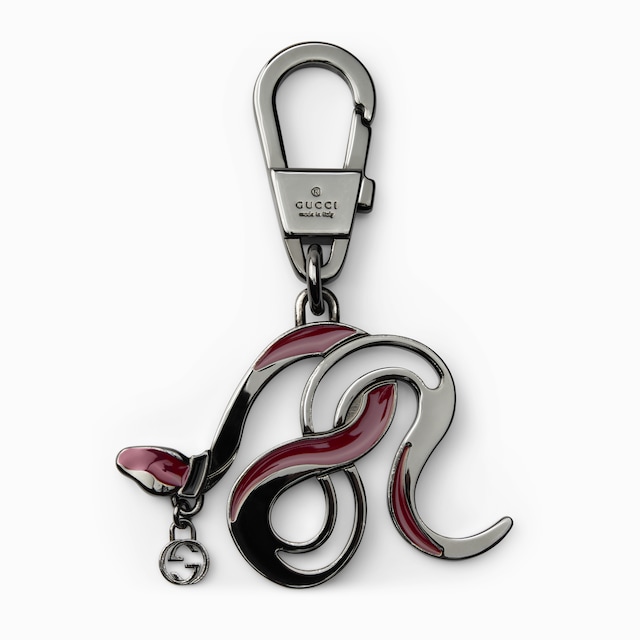 Snake keychain with Interlocking G