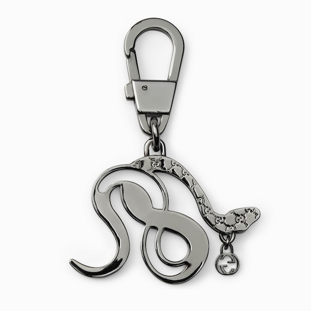 Snake keychain with Interlocking G