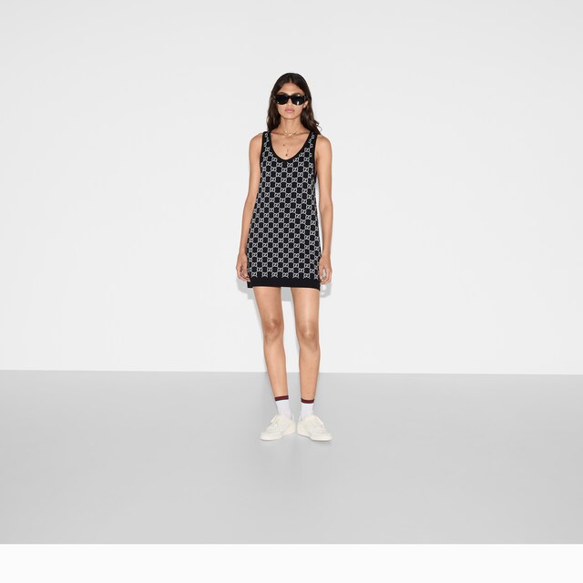 GG wool jacquard mini dress - image 5