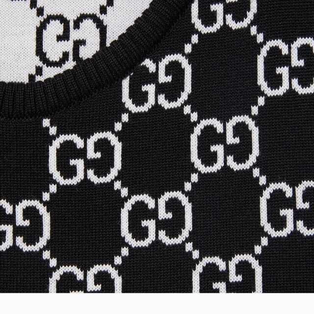 GG wool jacquard mini dress - image 4
