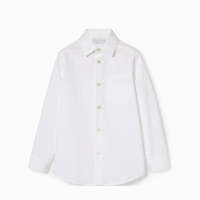 Children's embroidered cotton shirt