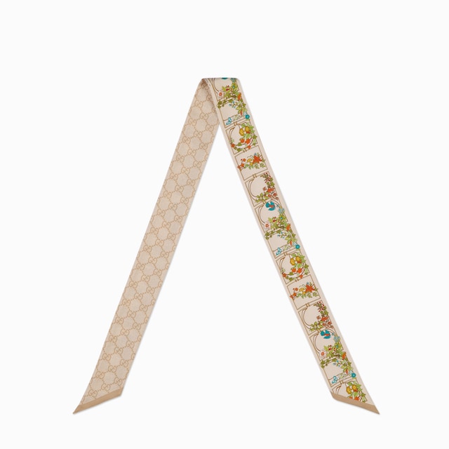 Printed silk ribbon