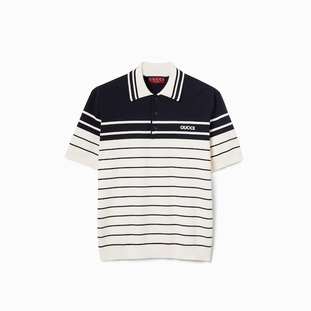 Cotton polo shirt with embroidery