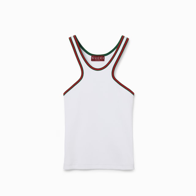 เสื้อ Cotton tank top with Web