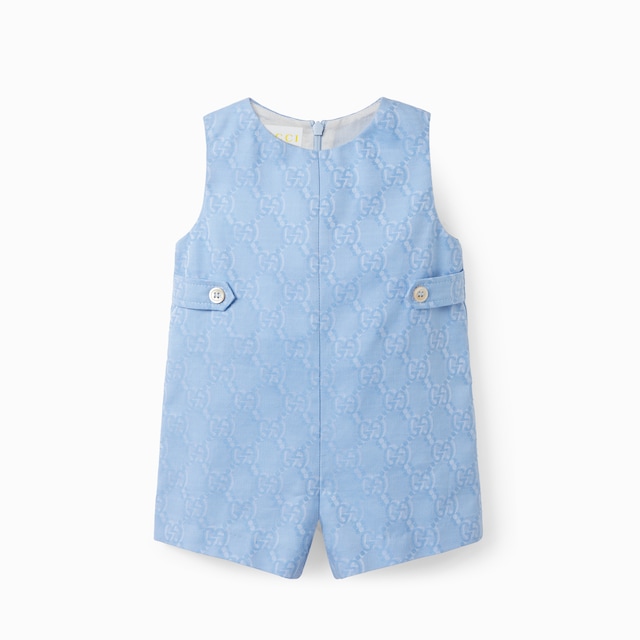 Baby cotton overall with GG Shadow