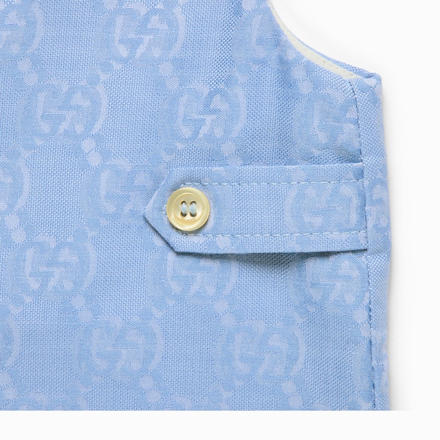 Baby cotton overall with GG Shadow