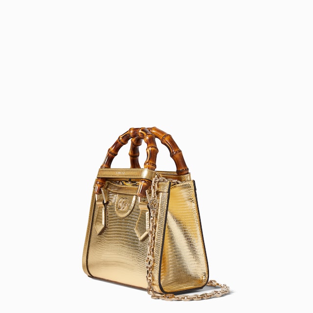 Gucci Diana lizard small tote bag