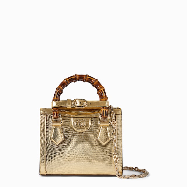 Gucci Diana lizard small tote bag
