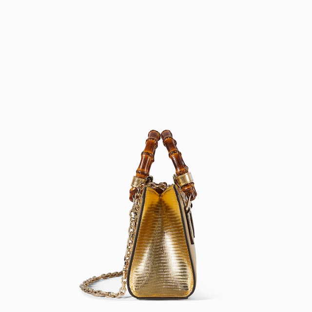 Gucci Diana lizard small tote bag