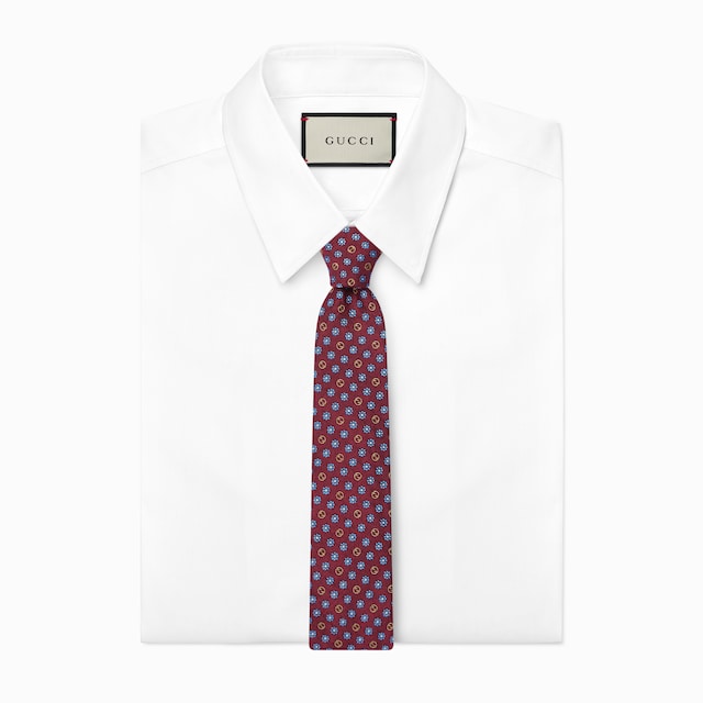 Silk jacquard tie