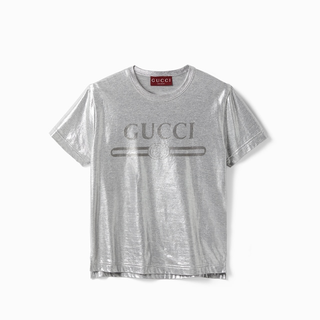 GUCCI＊グッチコットンカットソ－＊コットン ＊ Vネック GUCCI グッチ コットンジャージ クロップドTシャツ 1921 『l