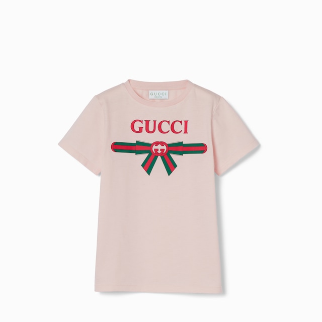 Children's printed cotton T-shirt in white | GUCCI® US