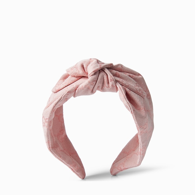 グッチ　カチューシャ　子供用 Children's Web fabric headband in blue and red | GUCCI® US