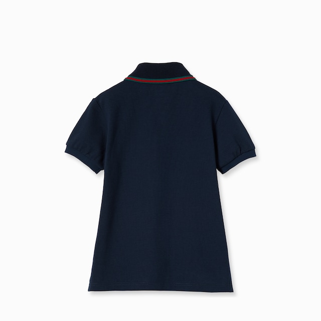 Children's cotton polo top with Web