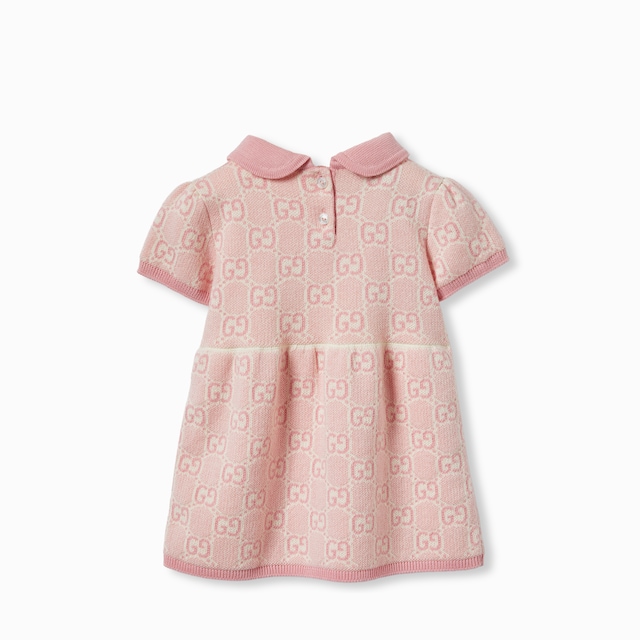 Vestido de algodón con GG para bebé