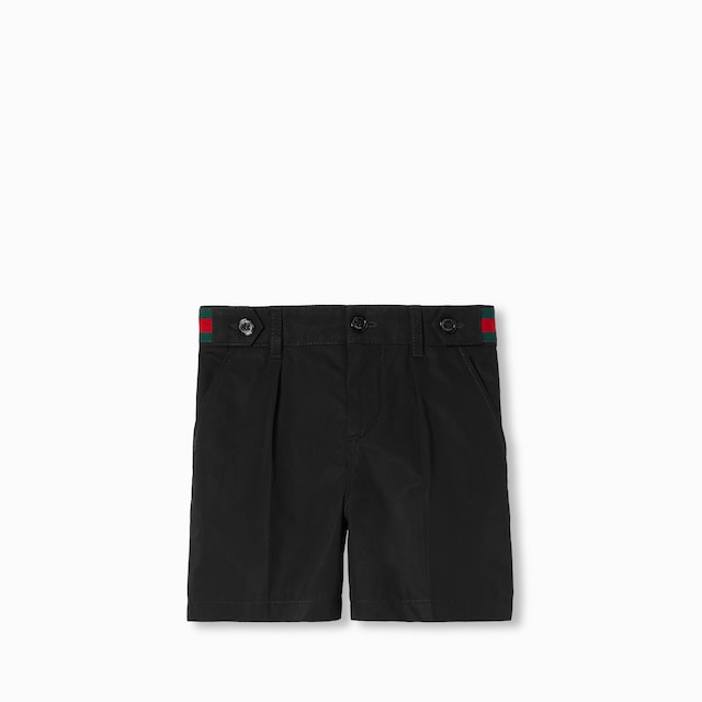 Short infantil de popelina de algodón