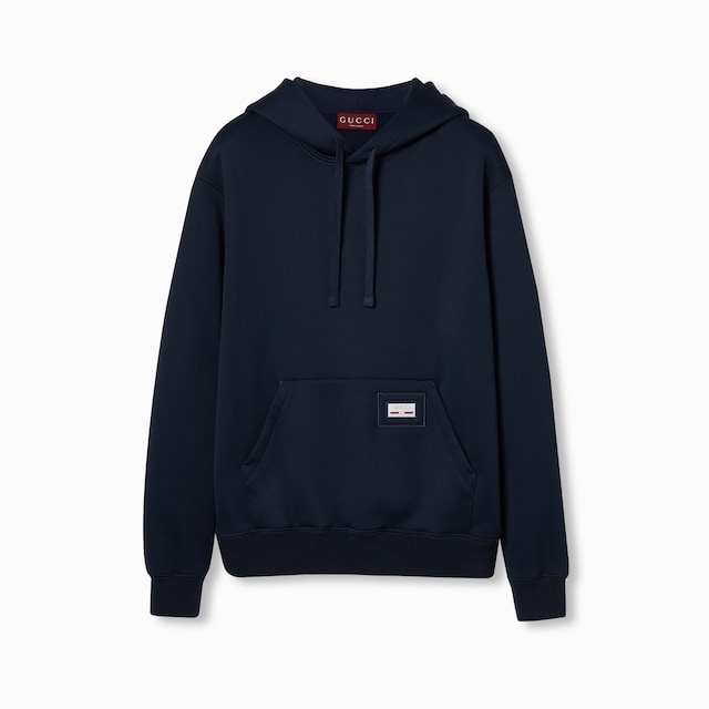 Technical nylon jersey sweatshirt