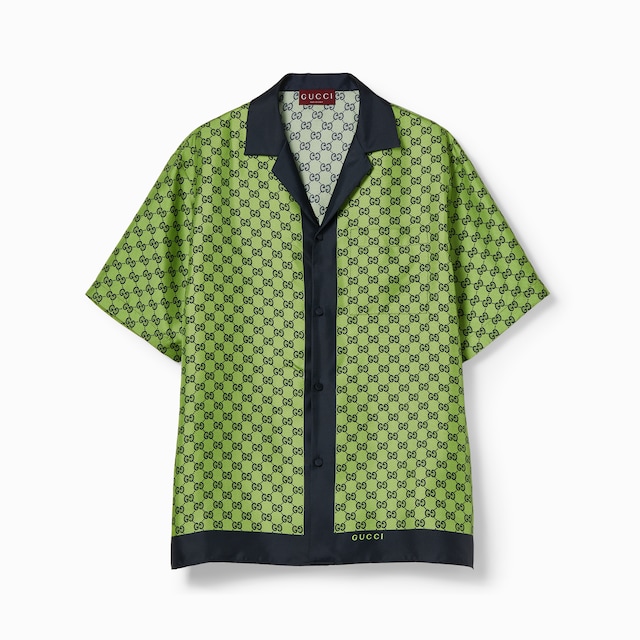 Printed silk shirt