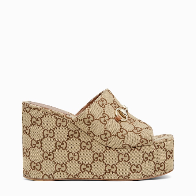 Women's wedge sandal with Horsebit