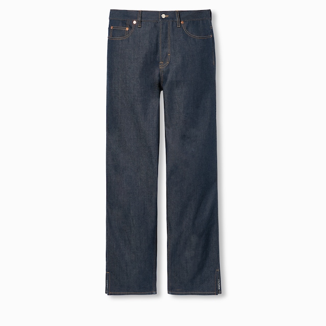 Boyfriend fit denim pant in dark blue | GUCCI® US