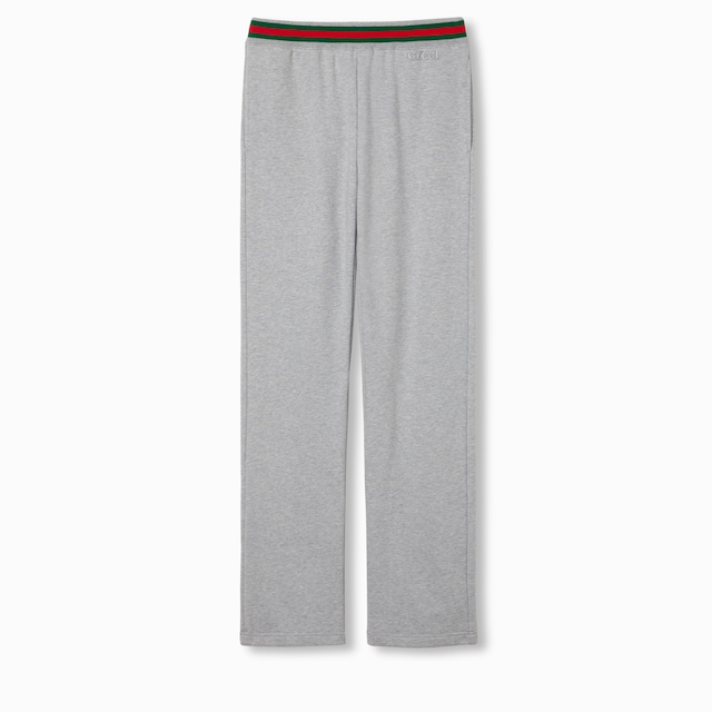 Cotton jersey jogging trouser with Web