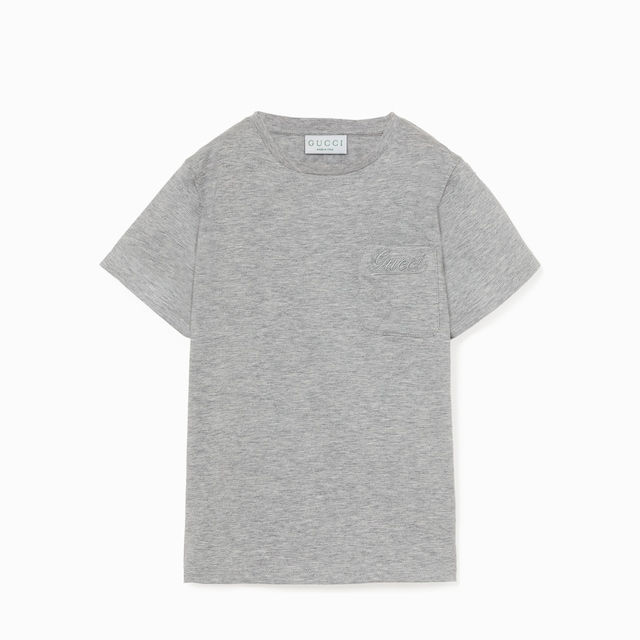 Children's embroidered cotton T-shirt