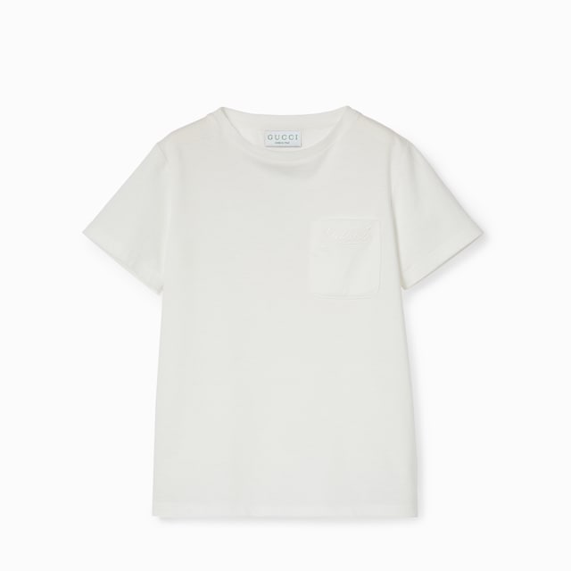 Children's embroidered cotton T-shirt
