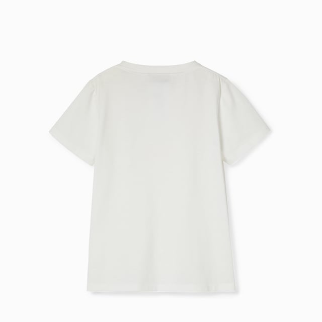 Children's embroidered cotton T-shirt