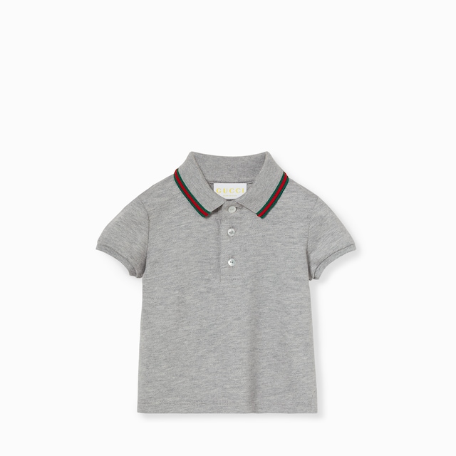Baby cotton polo shirt with Web