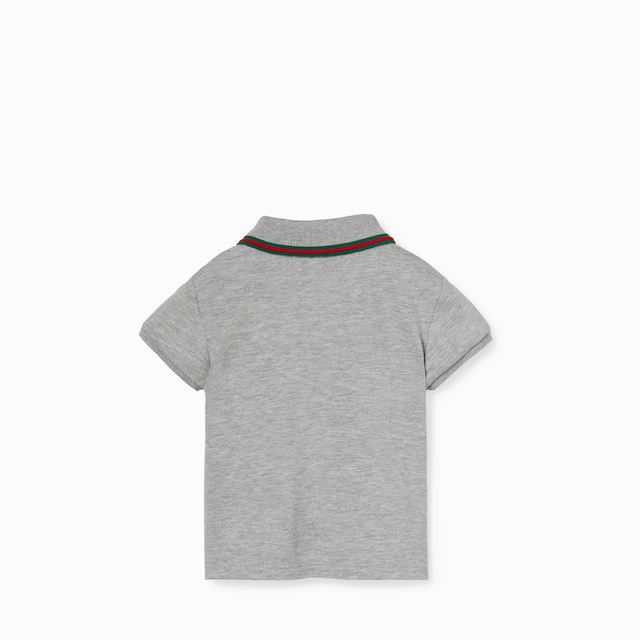 Baby cotton polo shirt with Web