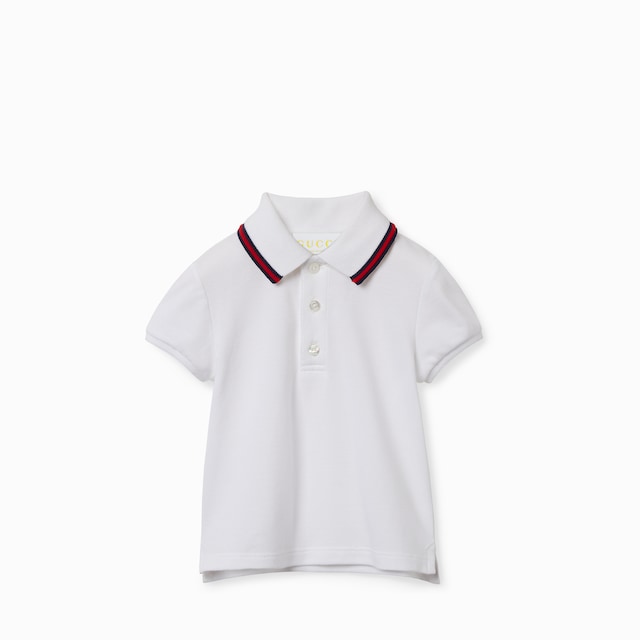 Baby cotton polo shirt with Web