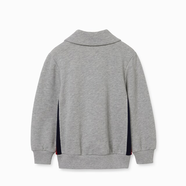 Children's embroidered cotton sweatshirt