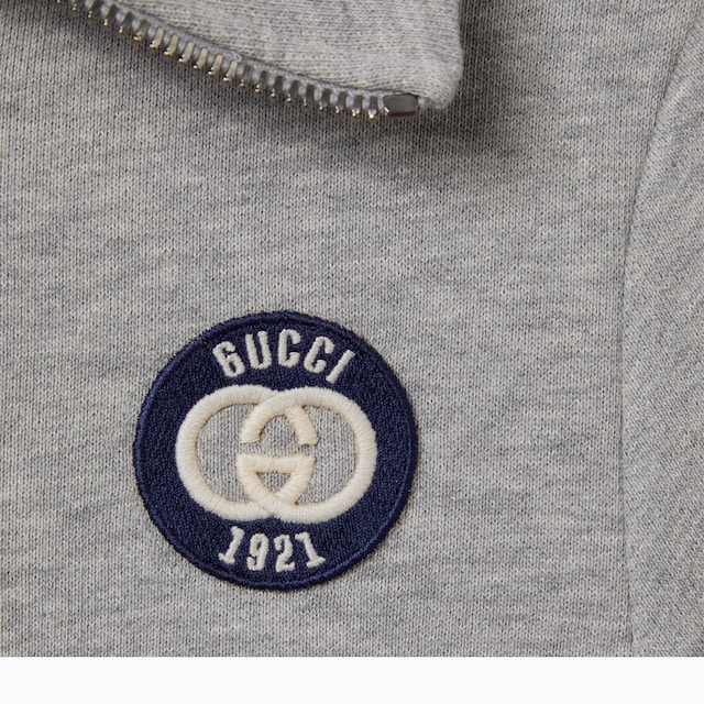 Children's embroidered cotton sweatshirt