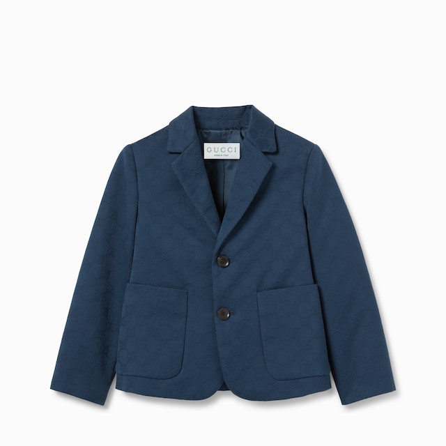 Veste pour enfant en coton GG avec bande Web