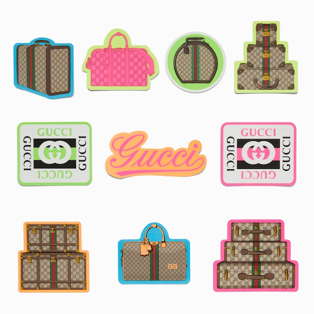 Gucci Valigeria luggage stickers