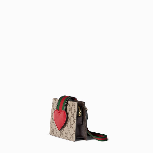 Children's GG handbag with heart