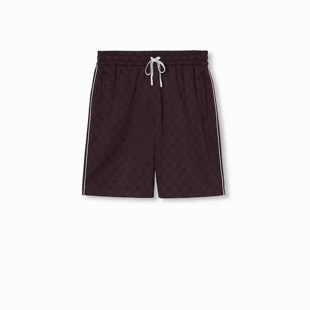 กางเกงขาสั้น GG nylon and cotton shorts
