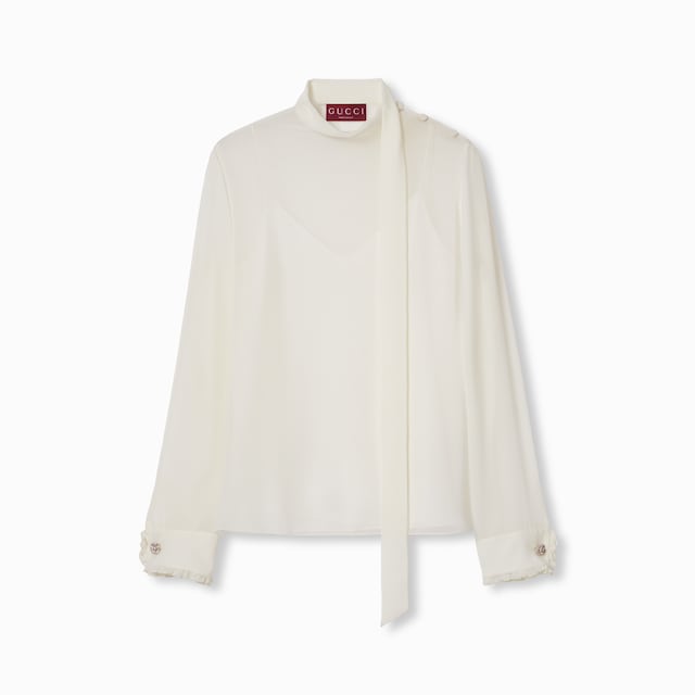 Silk georgette top